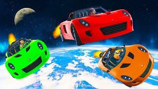 WORLD’S FURTHEST ROCKET CAR BOOST! - GTA 5 Funny Moments