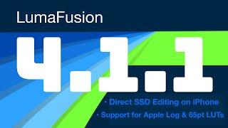 LumaFusion 4.1.1: Direct SSD Editing on iPhone and Apple Log! (iOS)