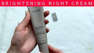 Detoxify And Brighten Your Skin Overnight With Codex Labs Brightening Night Face Cream!