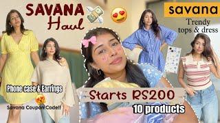 Savana Haul  *Pinterest Inspo* | Dress, Tops, Earrings etc| What I got from SAVANA | Anvaya Sharma