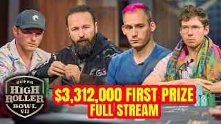 Super High Roller Bowl VII Final Table with Daniel Negreanu & Justin Bonomo [FULL STREAM]