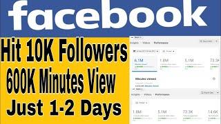FACEBOOK 10K PAGE FOLLOWERS AND 600K MINUTES [ Live Demo ]