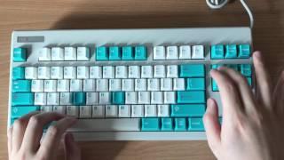 Realforce 55g + GMK cyan