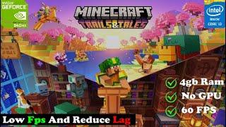HOW TO FIX MINECRAFT LAG IN LOW END PC | 2GB RAM WITHOUT GRAPHIC CARD