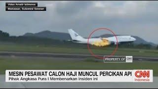 Pesawat Garuda Indonesia Terbakar, Bawa Penumpang Calon Haji