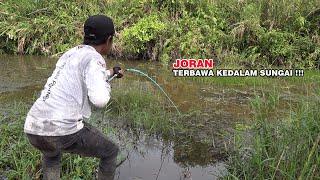 Joran pemancing tak sanggup lagi melawan tarikan liar ikan penghuni sungai #SG-164