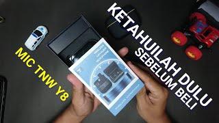 REVIEW MIC TNW Y8, SEBELUM BELI TONTON VIDEO INI, MIC KECIL SUARA KELAS STUDIO ! 100 RIBUAN