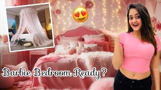 Bindass Kavya Pink Barbie Room Interior Decoration Shopping for New House Diwali Special