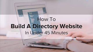 How To Create A Directory Website Under Minutes