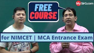 Free Course for NIMCET 2021 Aspirants