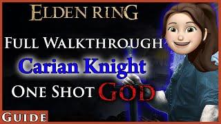 Full Walkthrough Mage Carian Knight One Shot God | Elden Ring Early OP Astrologer Mage Build Guide