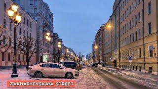 Walking tour along Zakharyevskaya street in Saint Petersburg