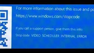 Fix VIDEO SCHEDULER INTERNAL ERROR Blue Screen (BSOD) Error On Windows 11/10 PC