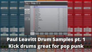 Paul Leavitt Pop Punk Drum Sample Pack pt 1 - Kicks