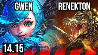 GWEN vs RENEKTON (TOP) | 65% winrate, 11/3/5 | VN Challenger | 14.15