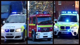 Fire Engines, Police Cars and Ambulances responding - Compilation 18