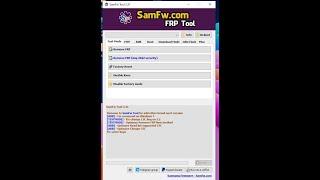 Samsung Firmware tool v3.31/Remove Samsung FRP one click