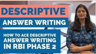 How to ace descriptive answer writing in RBI phase 2