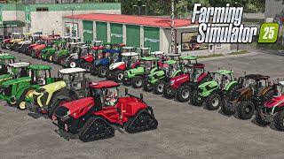 ALL TRACTORS available on Farming Simulator 25 (Garage Tour)