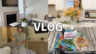 Weekend Reset Vlog : cleaning my space, grocery shopping, prep for the week!