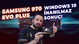 Samsung 970 Evo Plus'a windows 10 yükledik inanılmaz sonuç