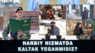 Harbiy xizmatda kaltak yeganmisiz? -bayramga qiziqarli so'rovnoma. #Humanuz