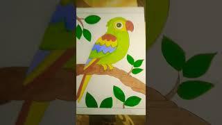 CUTE PARROT DRAWING#trending #shorts