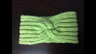 Knitted 3D Headband. Complete Tutorial for Beginners.