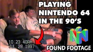 Playing Nintendo 64 in the 90s - Original VHS Video