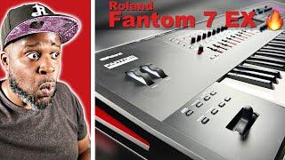 Made a Crazy Beat on the New Roland Fantom 7 EX Synthesizer 