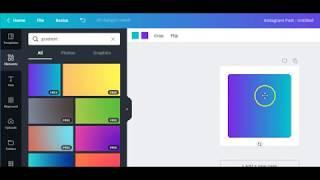 How to customize the color of a Gradient in Canva