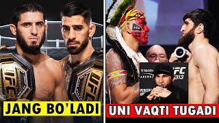 ISLAM VS TOPURIA JANGI BO'LADI PEREIRA VA ANKALAEV NIMALAR DEDI UFC YANGILIKLARI 2025