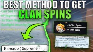 BEST METHOD TO OBTAIN CLAN SPINS IN UPDATE 1.5  (Project Slayers)