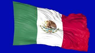 Mexico Flag 3 | Green screen 4K HD  Video | Animated YouTube | No Copyright | Royalty-Free