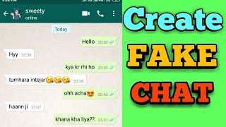 How to Make Fake Whatsapp Chat conversation | whatsapp में  fake  चैट कैसे  करें ?