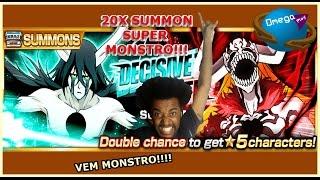 20X SUMMONS SUPER MONSTRO!!! Vasto Lord's - Bleach Brave Soul Omega Play