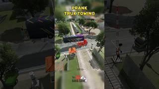 Prank truk towing gendong bus #prank #busssimulator #bussid #viral #fyp #memes #meme #ets2 #bus #pov