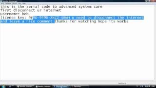 Advanced system care serial code (STILL WORKING)