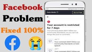 How to fix Facebook Account restricted problem solved | Remove account restricted only you can See