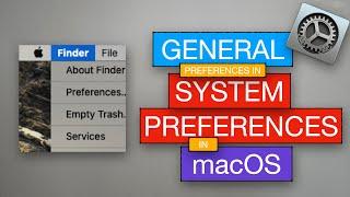 General Preferences | macOS System Preferences | Neev THM