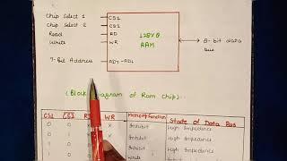 RAM Chip | Memory Organization | CAHM