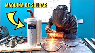 maquina de SOLDAR CASERA con pocos materiales