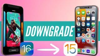 How to Downgrade iOS 16 to iOS 15 without Losing Data