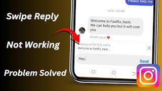Instagram Swipe Reply Not Showing / Working! 2024