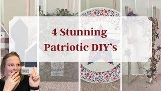 MUST SEE!!!! Patriotic Pride | Gorgeous Patriotic DIY’s | Unique Patriotic DIY’s | Dollar Tree DIY's