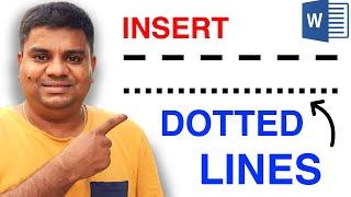 How to Make Dotted Line In Word (MS Word)