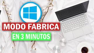 Como RESTABLECER WINDOWS 10 De FABRICA 2025