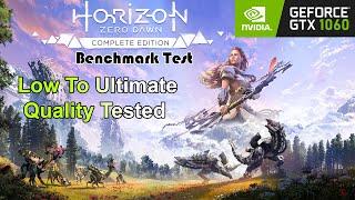 GTX 1060 ~ Horizon Zero Dawn Complete Edition PC Benchmark Test | Low To Ultimate Quality Settings