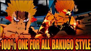 100% ONE FOR ALL BAKUGO STYLE [Heroes Battlegrounds]