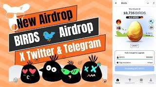 New Brand Airdrop | BIRDS Airdrop On Telegram Bot | BIRDS Airdrop Complete Details Video